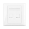 GNIAZDO PODTYNKOWE 2x RJ45 KEYSTONE PUSTE-100716