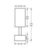 LAMPA SPOTLIGHT FARGO 1xGU10 CZARNA RUCHOMA-100899