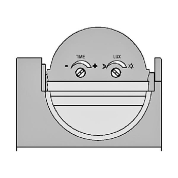 CZUJNIK RUCHU PIR NAŚCIENNY AC 230V REGULOWANY V2-100504