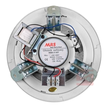 GŁOŚNIK SUFITOWY PA MRS-3-16T 6W 20CM 100V-100609