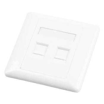 GNIAZDO PODTYNKOWE 2x RJ45 KEYSTONE PUSTE