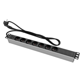 LISTWA ZASILAJĄCA 1U 19" 7 GNIAZD
