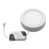 PANEL LED NATYNKOWY GERRIT 6W 4000K Ø110x28MM 230V BIAŁY
