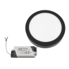 PANEL LED NATYNKOWY GERRIT 12W 4000K Ø155x28MM CZARNY