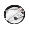 PANEL LED NATYNKOWY GERRIT 12W 4000K Ø155x28MM CZARNY-101300