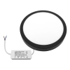 PANEL LED NATYNKOWY GERRIT 18W 4000K Ø205x28MM CZARNY
