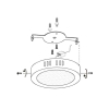 PANEL LED NATYNKOWY GERRIT 24W 6000K Ø280x28MM 230V-101399