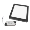 PANEL LED NATYNKOWY GERRY 12W 4000K 158x158x28MM 230V CZARNY