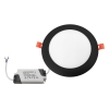 PANEL LED PODTYNKOWY GERD 12W 4000K Ø168x20MM 230V CZARNY