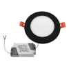 PANEL LED PODTYNKOWY GERD 6W 3000K Ø119x20MM 230V CZARNY