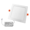 PANEL LED PODTYNKOWY GERE 12W 4000K 166x166x20MM 230V BAIŁY