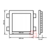 PANEL LED PODTYNKOWY GERE 24W 4000K 295x295MM 230V-101860