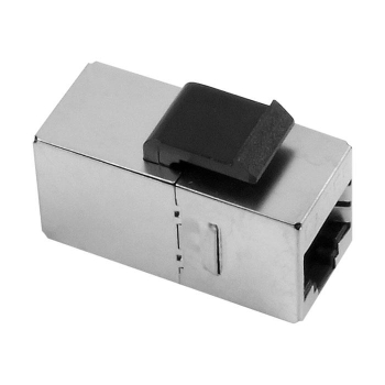 ŁĄCZNIK RJ45 STP5E DO MONTAŻU W PANELACH SREBRNY-101010