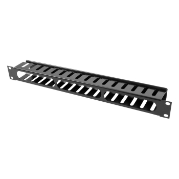 ORGANIZATOR KABLI 1U 19" 16 UCHWYTÓW METAL CZARNY