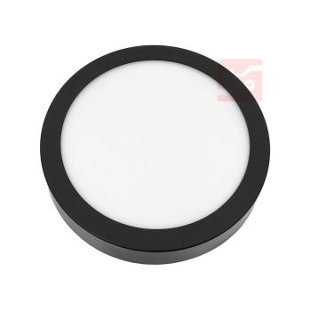 PANEL LED NATYNKOWY GERRIT 12W 4000K Ø155x28MM CZARNY-101297