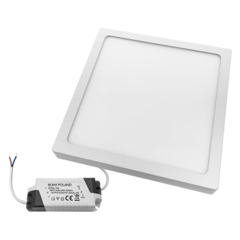 PANEL LED NATYNKOWY GERRY 18W 3000K 210x210x28MM 230V BIAŁY