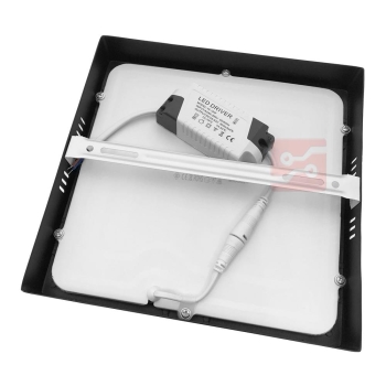 PANEL LED NATYNKOWY GERRY 18W 4000K 210x210x28MM 230V CZARNY-101468