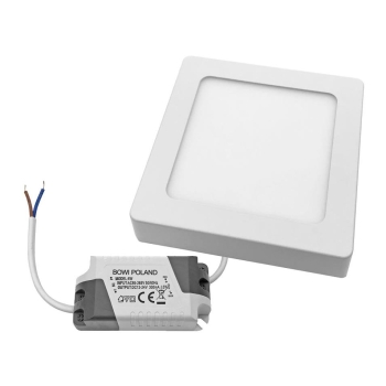 PANEL LED NATYNKOWY GERRY 6W 4000K 105x105x28MM 230V BIAŁY