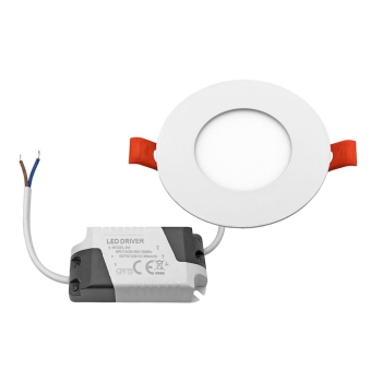 PANEL LED PODTYNKOWY GERD 3W 3000K Ø83x20MM 230V BIAŁY