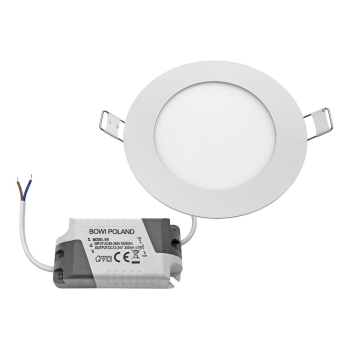 PANEL LED PODTYNKOWY GERD 6W 3000K Ø119x20MM 230V BIAŁY