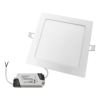 PANEL LED PODTYNKOWY GERE 12W 3000K 166x166x20MM 230V BIAŁY