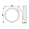 PLAFON LED VINGON 24W 4000K Z CZUJNIKIEM RUCHU-105684