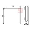 PLAFON LED VITAL 12W 4000K 27x27CM 230V-105708