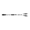 ROZGAŁĘŹNIK ZASILANIA DC 1-GN/2-WT 2,1/5,5MM 25CM-105818