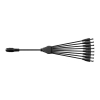 ROZGAŁĘŹNIK ZASILANIA DC 1 GNIAZDO / 8 WTYKÓW DC 2,1/5,5MM 25CM