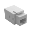 ŁĄCZNIK RJ45 UTP5E DO MONTAŻU W PANELAU BIAŁY