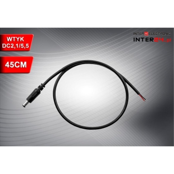 WTYK DC 2,1/5,5MM NA KABLU 45CM-105864