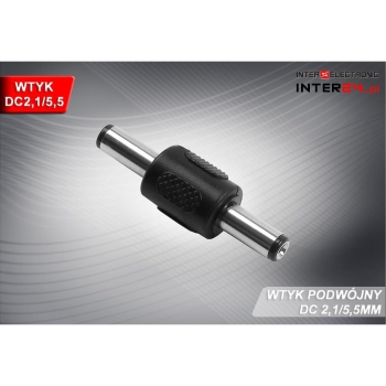 WTYK DC 2,1/5,5MM PODWÓJNY ŁĄCZNIK-105867