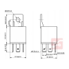 PRZEKAŹNIK SAMOCHODOWY 12V 30A/40A CARPROTECT-106024