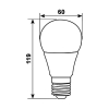 ŻARÓWKA LED PITT 15W E27 KULKA 270° DZIENNA-106551