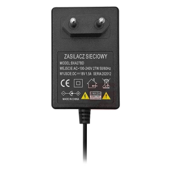 ZASILACZ IMPULSOWY WTYCZKOWY 18V/1,5A DC 2,1/5,5-106474