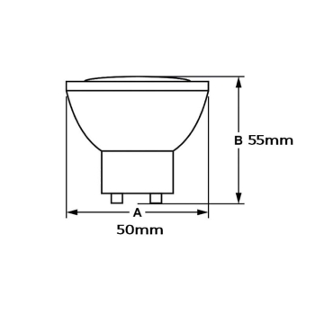 ŻARÓWKA LED GLOR GU10 6W 3000K-106521