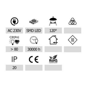 ŻARÓWKA LED GLOR GU10 6W 4000K-106528