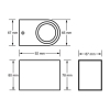 OPRAWA ELEWACYJNA LAMPA FORTI 1xGU10 IP44 ANTRACYT RAL7016-110643