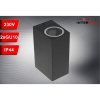 OPRAWA ELEWACYJNA LAMPA KORTI 2xGU10 IP44 CZARNA-110718
