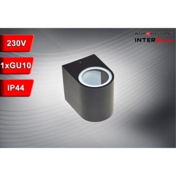 OPRAWA ELEWACYJNA LAMPA FORTI 1xGU10 IP44 CZARNA-110650