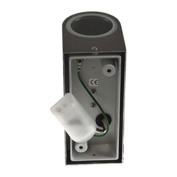 OPRAWA ELEWACYJNA LAMPA FORTI 2xGU10 IP44 SREBRNA-110667