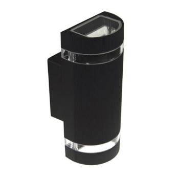 OPRAWA ELEWACYJNA LAMPA KORTEK 2xGU10 IP44 CZARNA