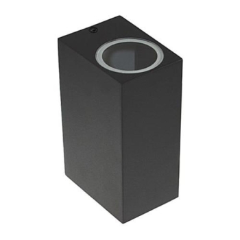 OPRAWA ELEWACYJNA LAMPA KORTI 2xGU10 IP44 CZARNA
