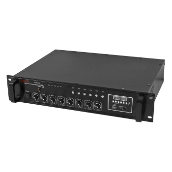 WZMACNIACZ RADIOWĘZŁOWY MRS PA ZB1006SD 100W SD, USB, FM 6-STREF