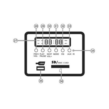 WZMACNIACZ RADIOWĘZŁOWY MRS PA ZB1506SD 150W SD, USB, FM 6-STREF-112915