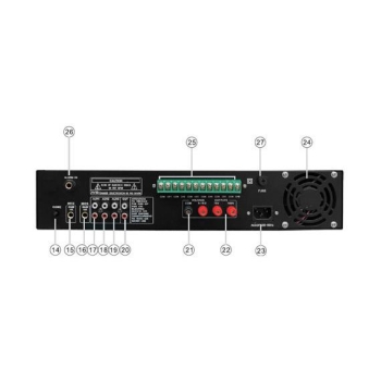 WZMACNIACZ RADIOWĘZŁOWY MRS PA ZB606D 60W 6-STREFOWY-112975