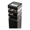LAMPA OGRODOWA STOJĄCA SŁUPEK SANTA 1xE27 50CM IP54 CZARNY-113007