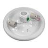 PLAFON 2xE27 Z CZUJNIKIEM RUCHU PIR SZKLANY KLOSZ FROSTED Ø300MM-113028