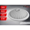 PLAFON 2xE27 Z CZUJNIKIEM RUCHU PIR SZKLANY KLOSZ FROSTED Ø300MM-113031