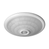 Plafon 2xE27 max 2x40W z czujnikiem ruchu PIR szklany klosz iglo Ø300mm